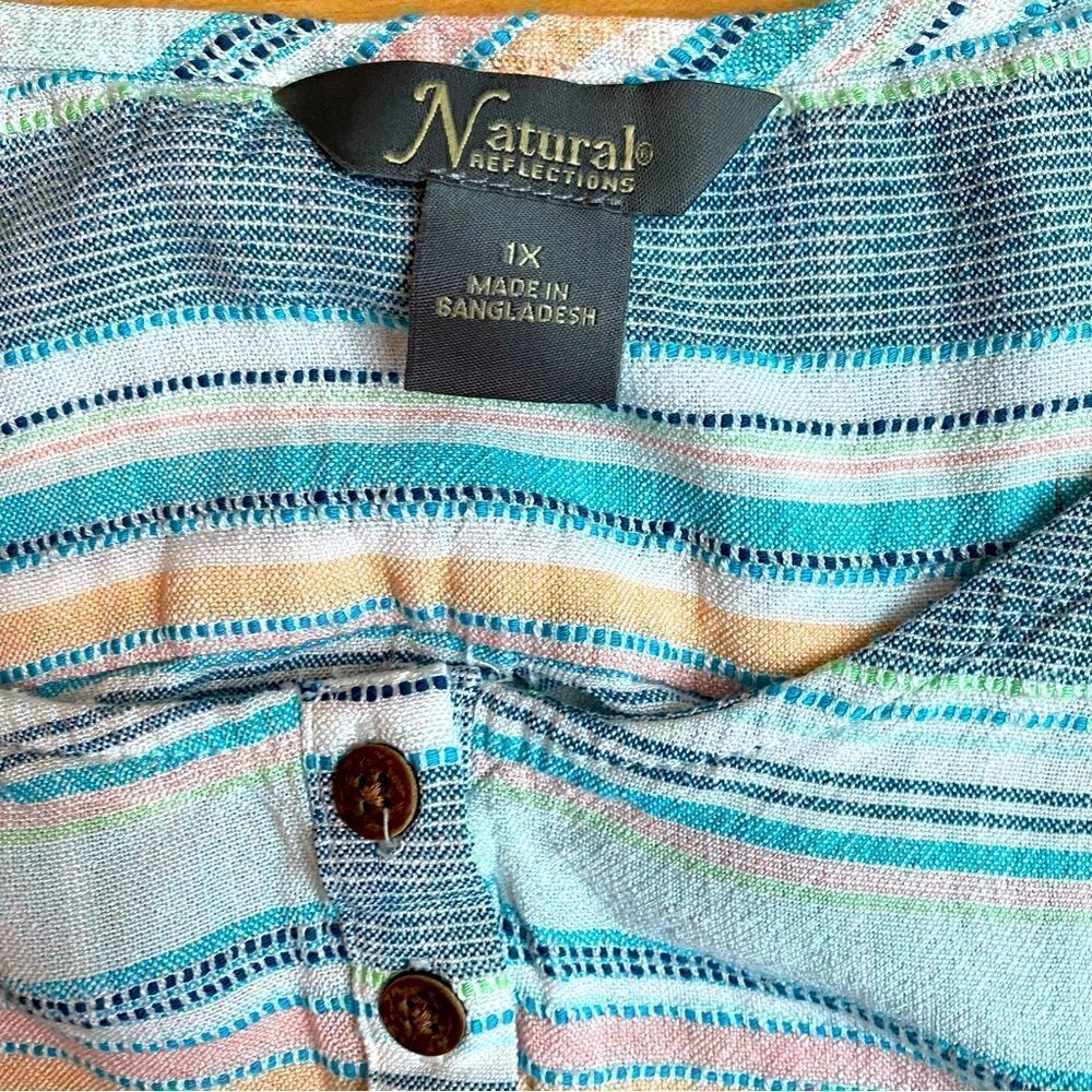 Natural Reflections Aztec Tank Top Size 1X - Picture 5 of 5